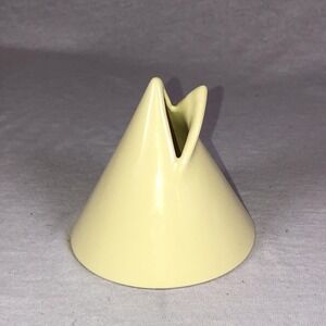 Vintage Mikasa Helena Uglow yellow bud vase